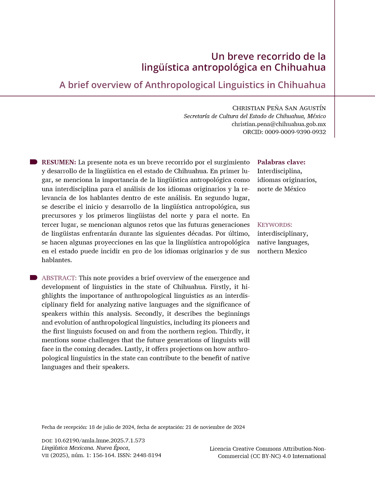 Nota: un breve recorrido de la lingüística antropológica en Chihuahua